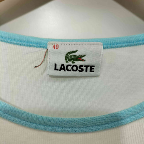 ラコステ LACOSTE 配色 ラグランスリーブ リブ Tシャツ レディース FR:40