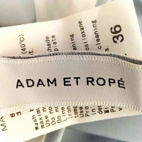 アダムエロペ Adam et Rope 防シワ 洗える 2タックワイドスラックス レディース JPN:36