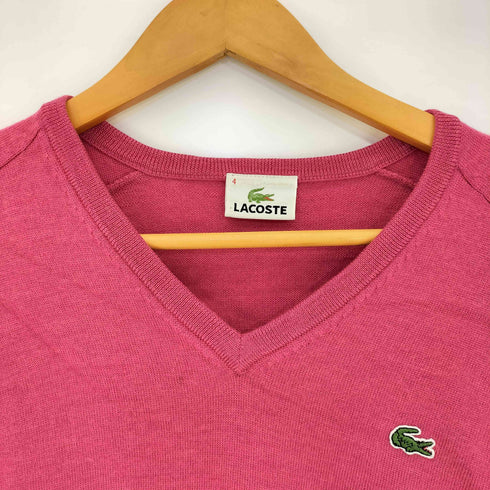 ラコステ LACOSTE ワンポイントロゴ刺繍 Vネック 長袖ニット メンズ 4