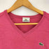 ラコステ LACOSTE ワンポイントロゴ刺繍 Vネック 長袖ニット メンズ 4