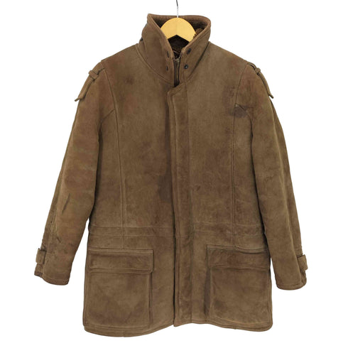 HIDE SHOP ニュージーランド製 WOOL-N-SUEDE YKK片爪 ボマージャケット ムートンジャケット メンズ 38 97cm
