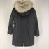 カルバンクラインジーンズ Calvin Klein Jeans ファー付き フーデットダウンコート レディース import:M