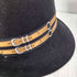 PHILIP TREACY 裏地レオパード ベルト刺繍 ベロア ハット メンズ