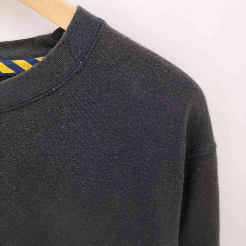 ポロラルフローレン POLO RALPH LAUREN Hanes ボディ ポニー刺繍 リブボーダー クルーネック スウェット ルームウェア メンズ import:L