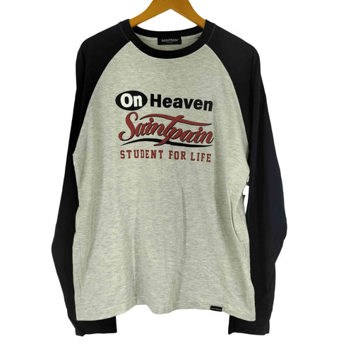 SAINT PAIN フロントプリント 長袖ラグランTシャツ レディース JPN:M