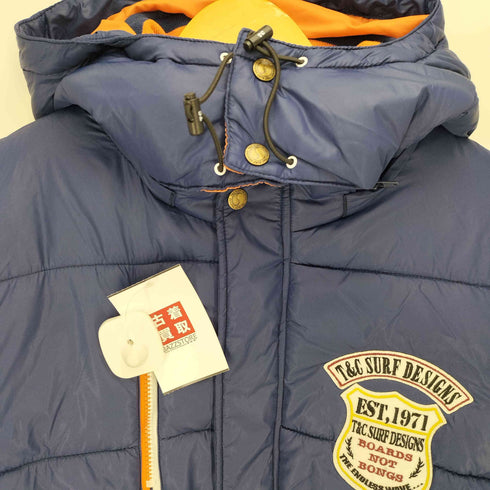 タウンアンドカントリー TOWN & COUNTRY T&C SURF DESIGN ロゴワッペン フード着脱可 フーデット 中綿ジャケット メンズ import:XL