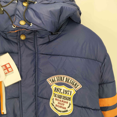 タウンアンドカントリー TOWN & COUNTRY T&C SURF DESIGN ロゴワッペン フード着脱可 フーデット 中綿ジャケット メンズ import:XL