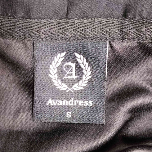 AVANDRESS パイピングデザイン クロップドジップパーカー レディース import:S