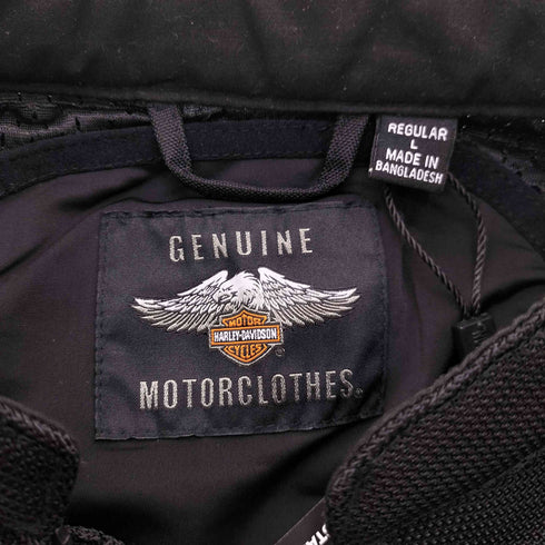ハーレーダビッドソン HARLEY-DAVIDSON Kilborne Mesh Jacket GENUNE motorclothes キルボーン メッシュ モーターサイクル レーシング ブルゾン ジャケット ブラック メンズ import:L