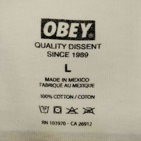 オベイ OBEY Alehsy Lambo T-Shirt アレシィー ランボ Tシャツ メンズ L