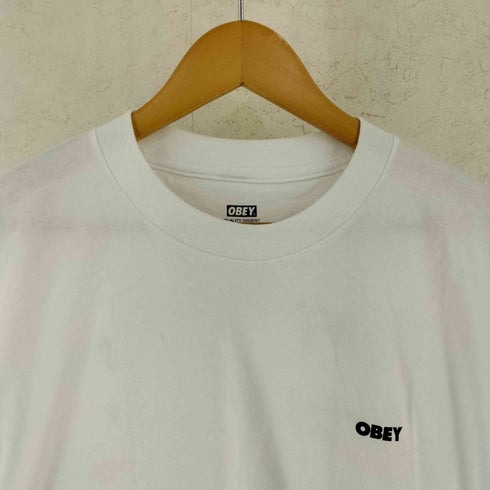 オベイ OBEY LISTEN TO THE BEST GRAPHIC TEE グラフィック Tシャツ メンズ XL