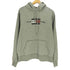 トミーヒルフィガー TOMMY HILFIGER ORGANIC COTTON BLEND ロゴプリント プルオーバーパーカー メンズ import:XL