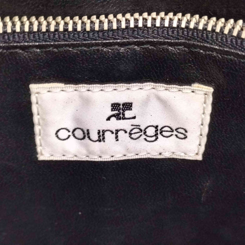 クレージュ courreges レザー切替 ハンドバッグ レディース