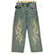 サプライヤー SUPPLIER Tribal Leather Patch Baggy Denim Jeans トライバル レザーパッチ バギー デニム ジーンズ メンズ JPN:M