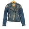 ザラ ZARA TRAFALUC トラファルック スタッズ デニムライダースジャケット Y2K レディース S