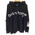 brknhome カレッジロゴ プリント ジップアップ パーカー メンズ JPN:L