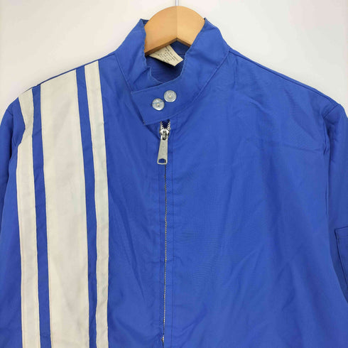 Elent Sportswear 70~80s IDEALジップ ライン スタンドカラー ナイロンジャケット レーシングジャケット メンズ import:S