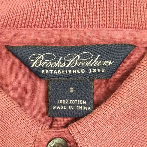 ブルックスブラザーズ BROOKS BROTHERS ロゴ刺繍 コットン 半袖 ポロシャツ メンズ JPN:S