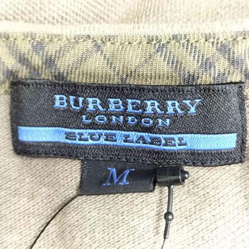 バーバリーブルーレーベル BURBERRY BLUE LABEL ロゴ刺繍 ヘンリーネック カットソー レディース import:M