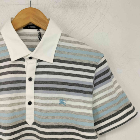 バーバリーブラックレーベル BURBERRY BLACK LABEL ボーダー ポロシャツ メンズ 2