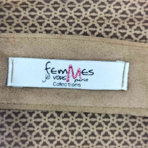 Je Vous Femmes フェイクスエード ドレープジャケット レディース