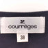 クレージュ courreges ロゴプレート リボン クルーネック 半袖サマーニット レディース FR:38