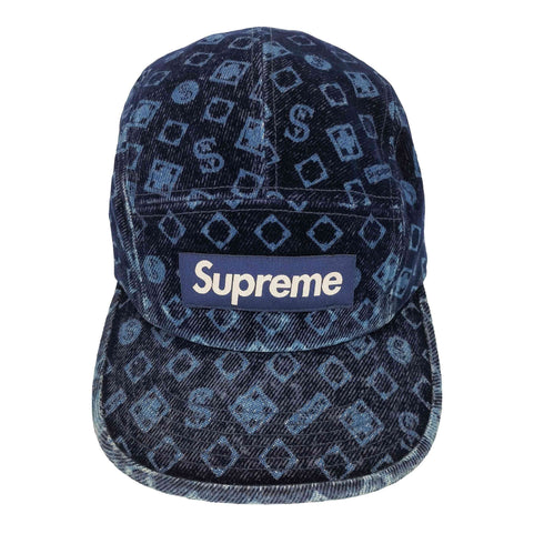 シュプリーム Supreme Flocked Denim Camp Cap フロッキー デニム キャンプ キャップ メンズ