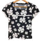 クレージュ courreges クローバー柄 スクエアネック 半袖Tシャツ レディース 9R