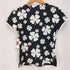 クレージュ courreges クローバー柄 スクエアネック 半袖Tシャツ レディース 9R