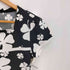 クレージュ courreges クローバー柄 スクエアネック 半袖Tシャツ レディース 9R