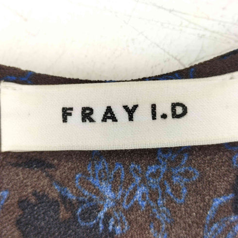フレイアイディー FRAY I.D ウエストシャーリングプリントワンピース レディース JPN:1