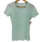 クレージュ courreges フロントロゴ ラインストーン ボーダー Uネック 半袖Tシャツ レディース FR:38