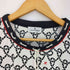 クレージュ courreges ロープ総柄 ロゴプリント ドロスト クルーネック半袖Tシャツ レディース FR:38