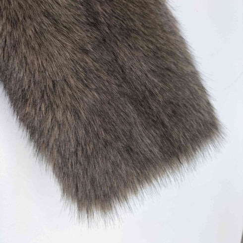 ナチュラルクチュール natural couture ノーカラーファージャケット レディース FREE