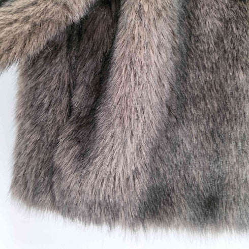 ナチュラルクチュール natural couture ノーカラーファージャケット レディース FREE