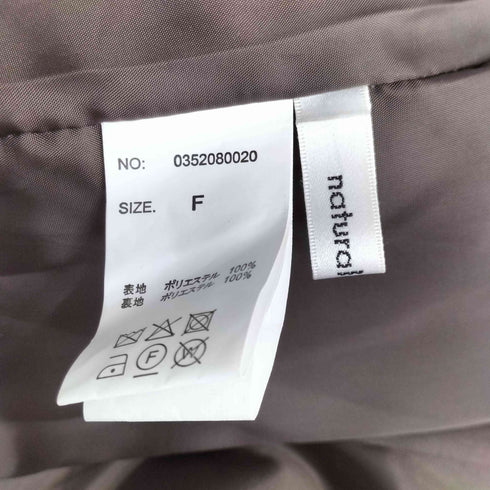 ナチュラルクチュール natural couture ノーカラーファージャケット レディース FREE