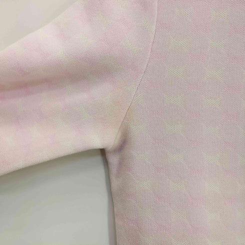 クレージュ courreges ドット ロゴプレート 配色切替 チュニック ニットワンピース レディース FR:38