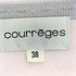 クレージュ courreges ドット ロゴプレート 配色切替 チュニック ニットワンピース レディース FR:38