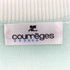 クレージュ courreges コットンアクリル シアー クルーネック 長袖カーディガン レディース FR:38