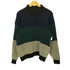 ペリーエリス PERRY ELLIS 90S 香港製 ヘリンボーン マルチカラー コットン ウール モックネック ニット メンズ import:L