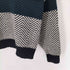 ペリーエリス PERRY ELLIS 90S 香港製 ヘリンボーン マルチカラー コットン ウール モックネック ニット メンズ import:L
