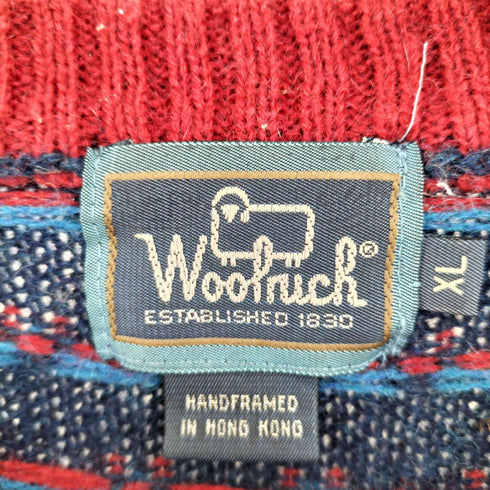 ウールリッチ WOOLRICH 90S BIRDS EYE バーズアイ ウール ニット メンズ import:XL
