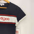 クレージュ courreges フロントロゴ刺繍 スパンコール シアー クルーネック 半袖Tシャツ レディース FR:38