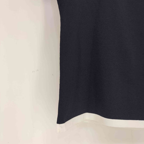 クレージュ courreges フロントロゴ刺繍 スパンコール シアー クルーネック 半袖Tシャツ レディース FR:38