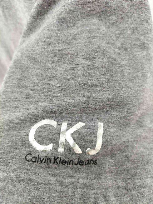 カルバンクラインジーンズ Calvin Klein Jeans 袖ロゴ Vネック Tシャツ メンズ import:L