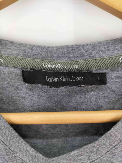 カルバンクラインジーンズ Calvin Klein Jeans 袖ロゴ Vネック Tシャツ メンズ import:L