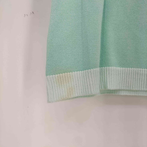 クレージュ courreges コットンアクリル クルーネック 半袖サマーニット レディース FR:38