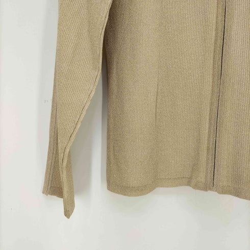 クレージュ courreges ラメ リブ編み ジップアップパーカー レディース FR:40