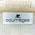 クレージュ courreges ラメ リブ編み ジップアップパーカー レディース FR:40