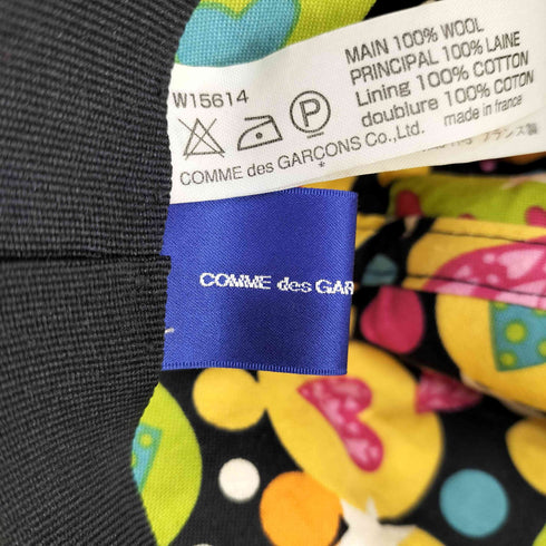 コムデギャルソンシャツ COMME des GARCONS SHIRT 裏地総柄 中折れ ハット メンズ M
